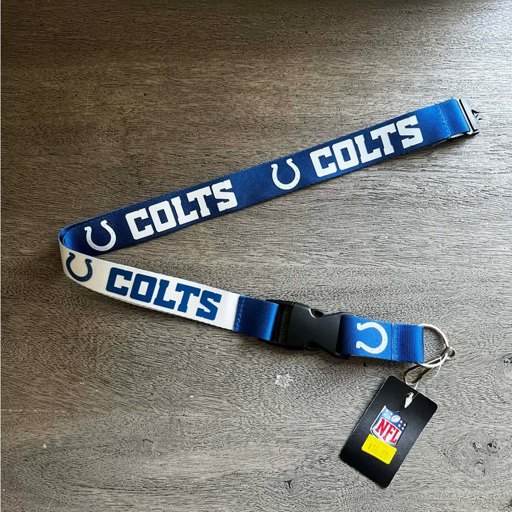 NFL Indianapolis Colts Blue & White Lanyard